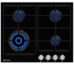 Газовая поверхность HAUSLER HLS - S4BLGT3 ( стекло)